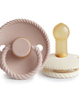 FRIGG Rope Natural Rubber Pacifier 2-Pack