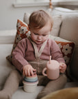 Silicone Training Cup + Straw