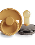 FRIGG Rope Natural Rubber Pacifier 2-Pack