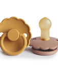 FRIGG Daisy Natural Rubber Pacifier 2-Pack