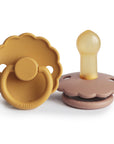 FRIGG Daisy Natural Rubber Pacifier 2-Pack