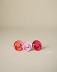 FRIGG Daisy Natural Rubber Pacifier 2-Pack, colorful latex nipples, made in Denmark.