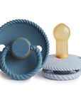 FRIGG Rope Natural Rubber Pacifier 2-Pack