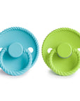 FRIGG Rope Natural Rubber Pacifier 2-Pack
