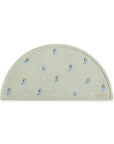Bluey Sage Mushie placemat, food-grade silicone, features Bluey design and is easy to clean.
