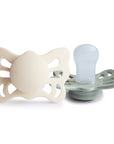 FRIGG Butterfly Anatomical Silicone Pacifier 2-Pack (0-6 Months)