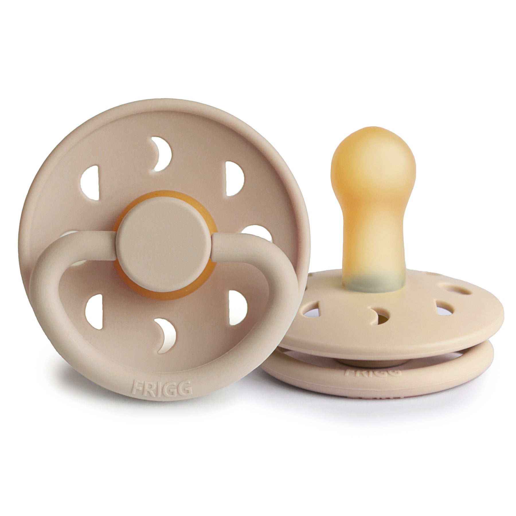 FRIGG Moon Natural Rubber Pacifier 2-Pack | Limited Edition