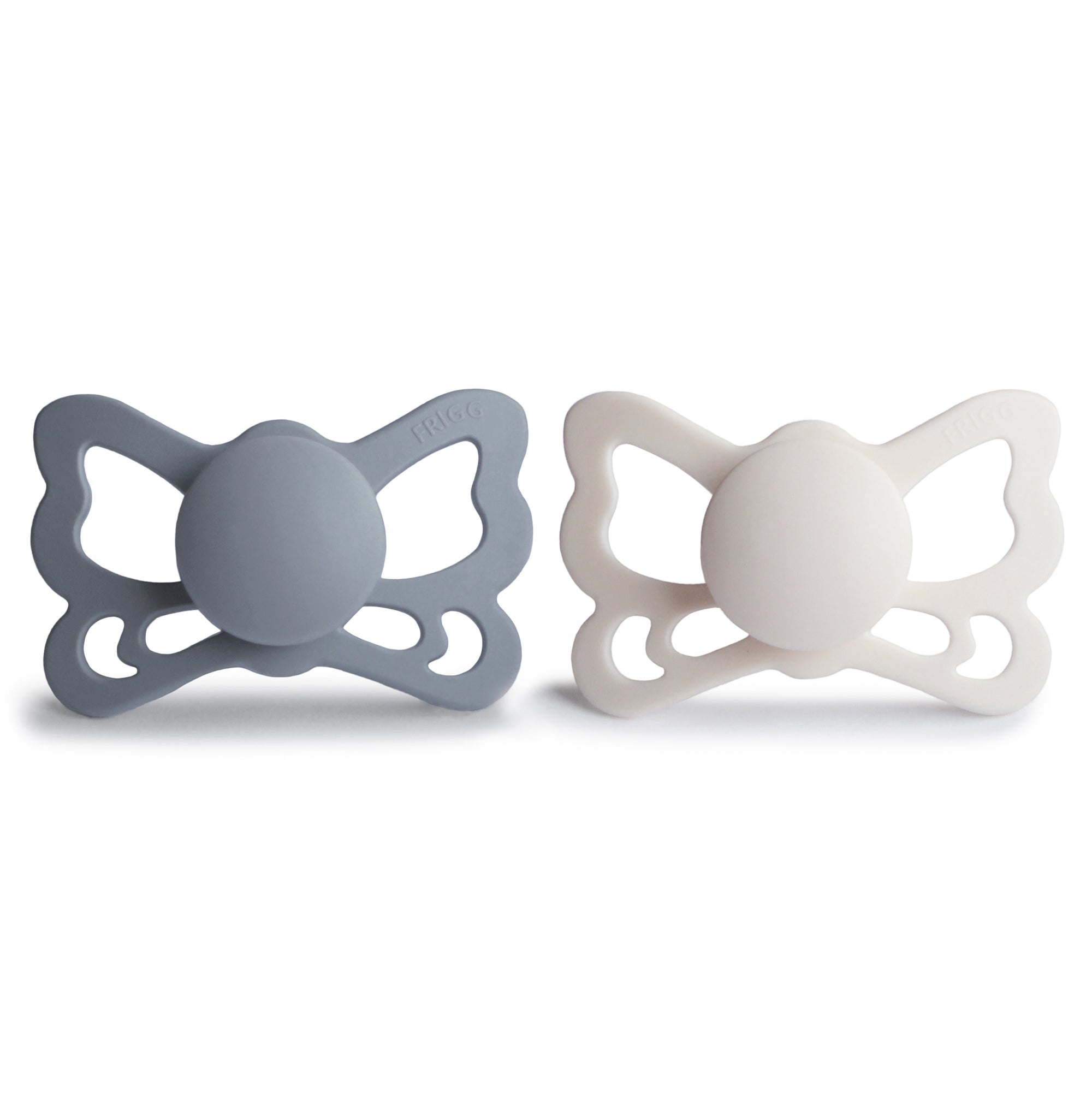 FRIGG Butterfly Anatomical Silicone Pacifier 2-Pack (6-18 Months)