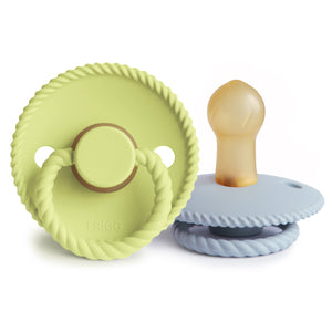 FRIGG Rope Natural Rubber Pacifier 2-Pack
