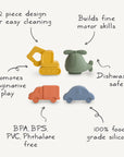 Vehicles Mold Free Bath Play Set