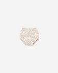 Rylee + Cru Knit Bloomer Natural Confetti: ribbed waistband, textured pattern, organic cotton.