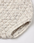 Knit Bloomer Natural Confetti by Rylee + Cru: cream bubble knit, ribbed waist, rolled edge.