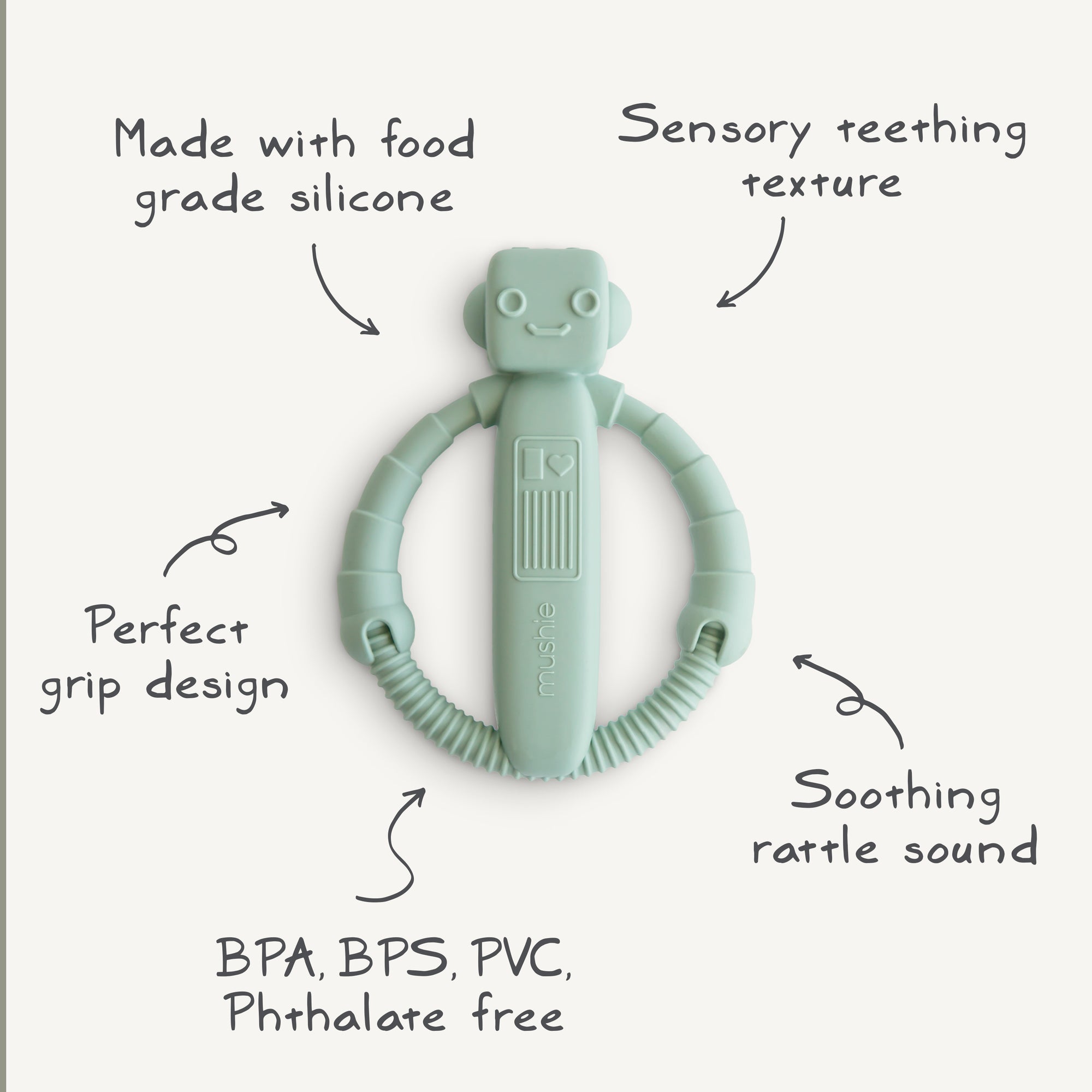 Robot Rattle Teether