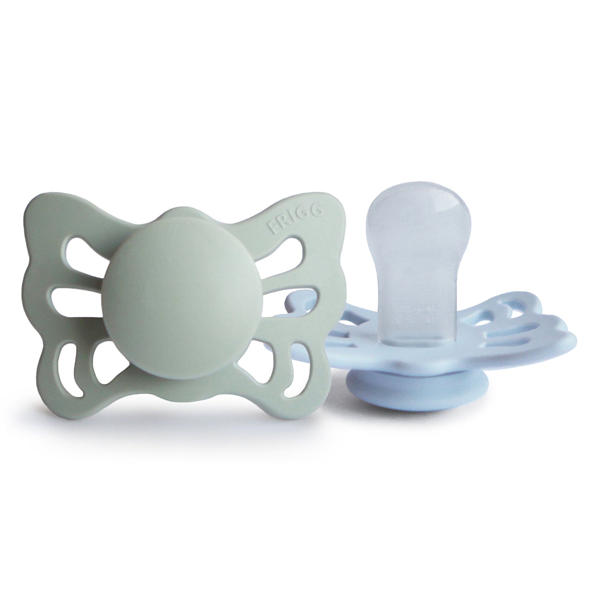 FRIGG Butterfly Anatomical Silicone Pacifier 2-Pack (0-6 Months)