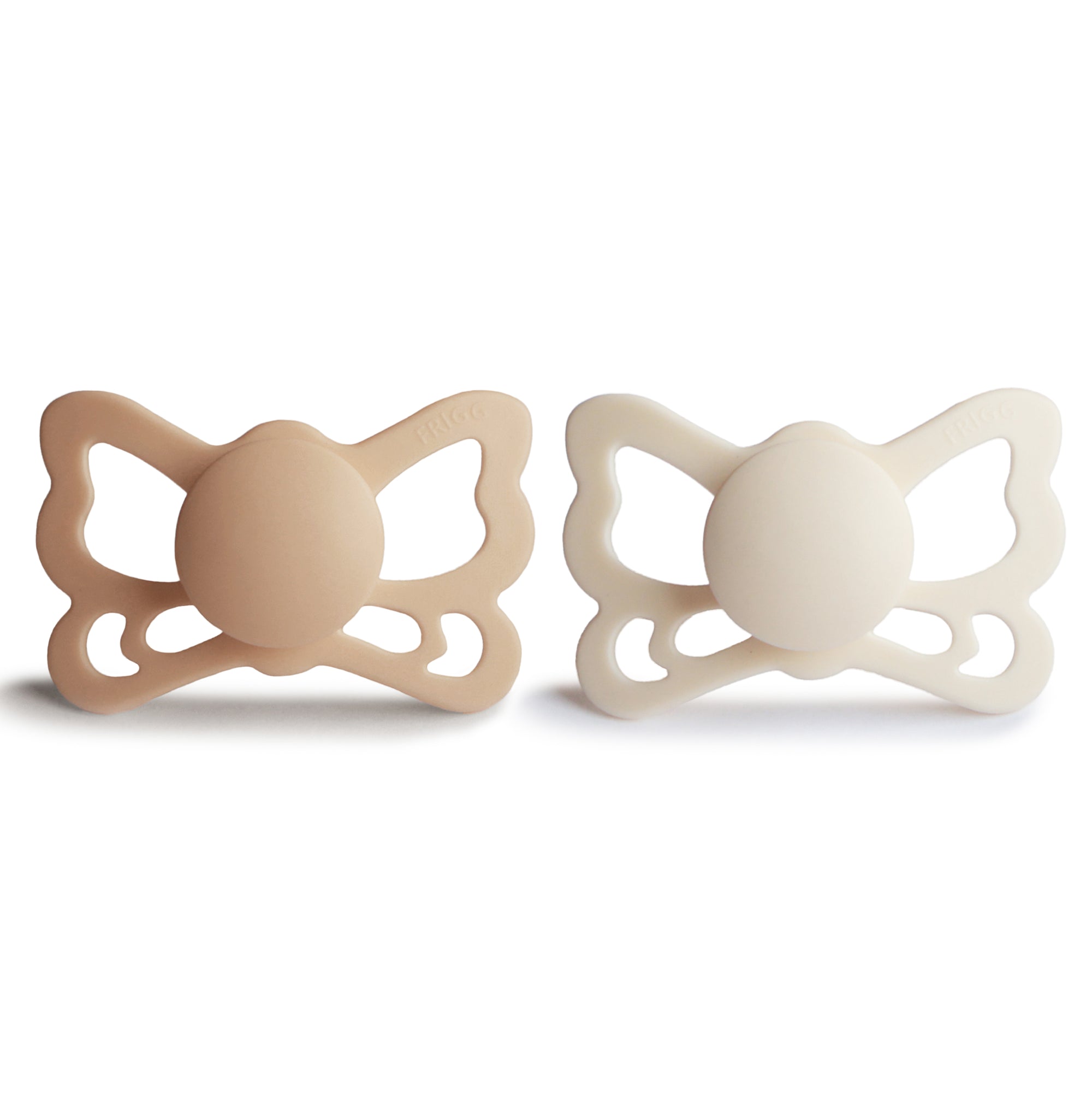 FRIGG Butterfly Anatomical Silicone Pacifier 2-Pack (6-18 Months)