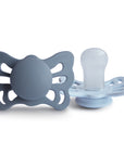 FRIGG Butterfly Anatomical Silicone Pacifier 2-Pack (0-6 Months)