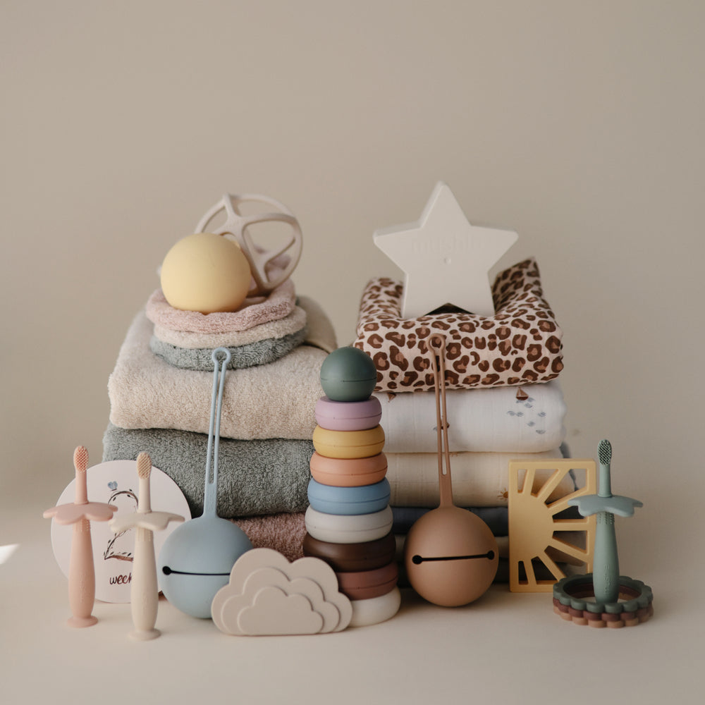 Mushie x Anthropologie Bath Bundle (Blush)