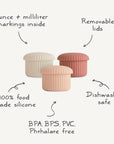 Silicone Baby Food Containers 3-Pack