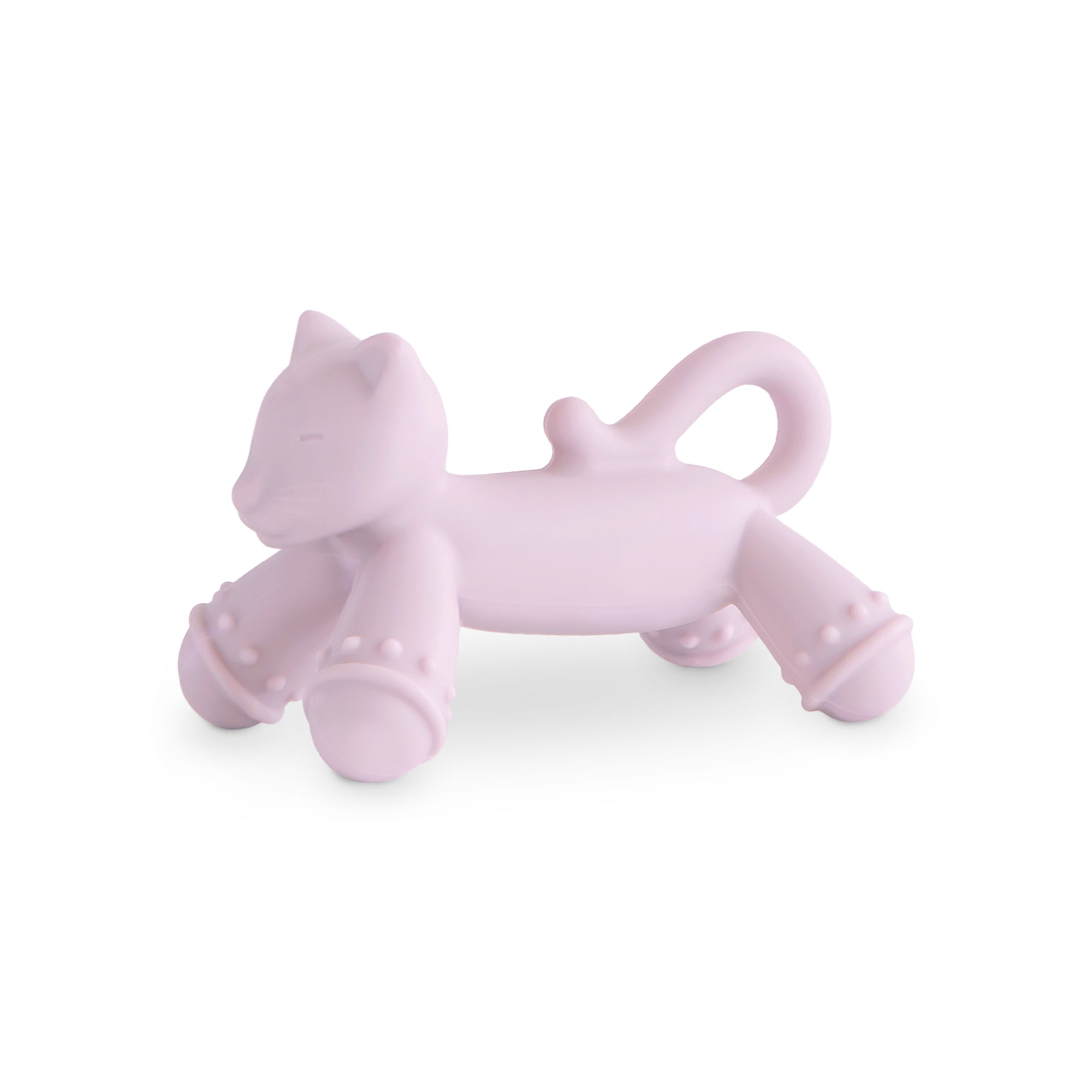 Product Image of a mushie silicone cat figurine teether