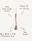 Silicone Pacifier Clip | Eva