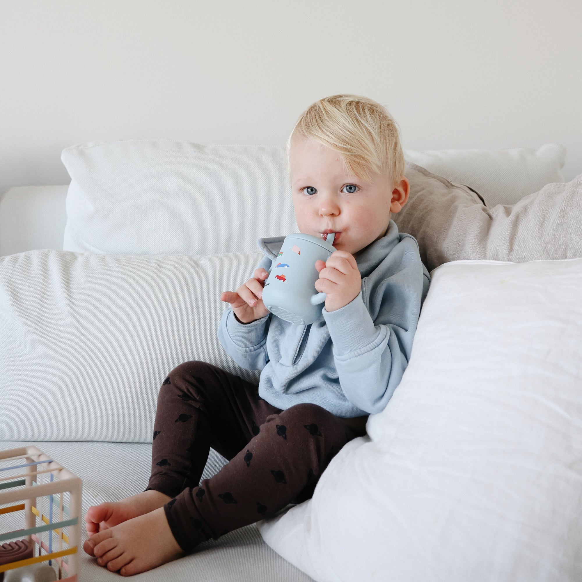 Silicone Training Cup + Straw