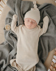 Knitted Ribbed Baby Blanket