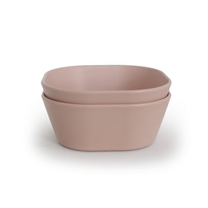 Square Dinnerware Bowl, Set of 2 (Blush)