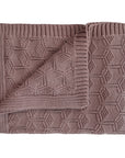 Knitted Honeycomb Baby Blanket