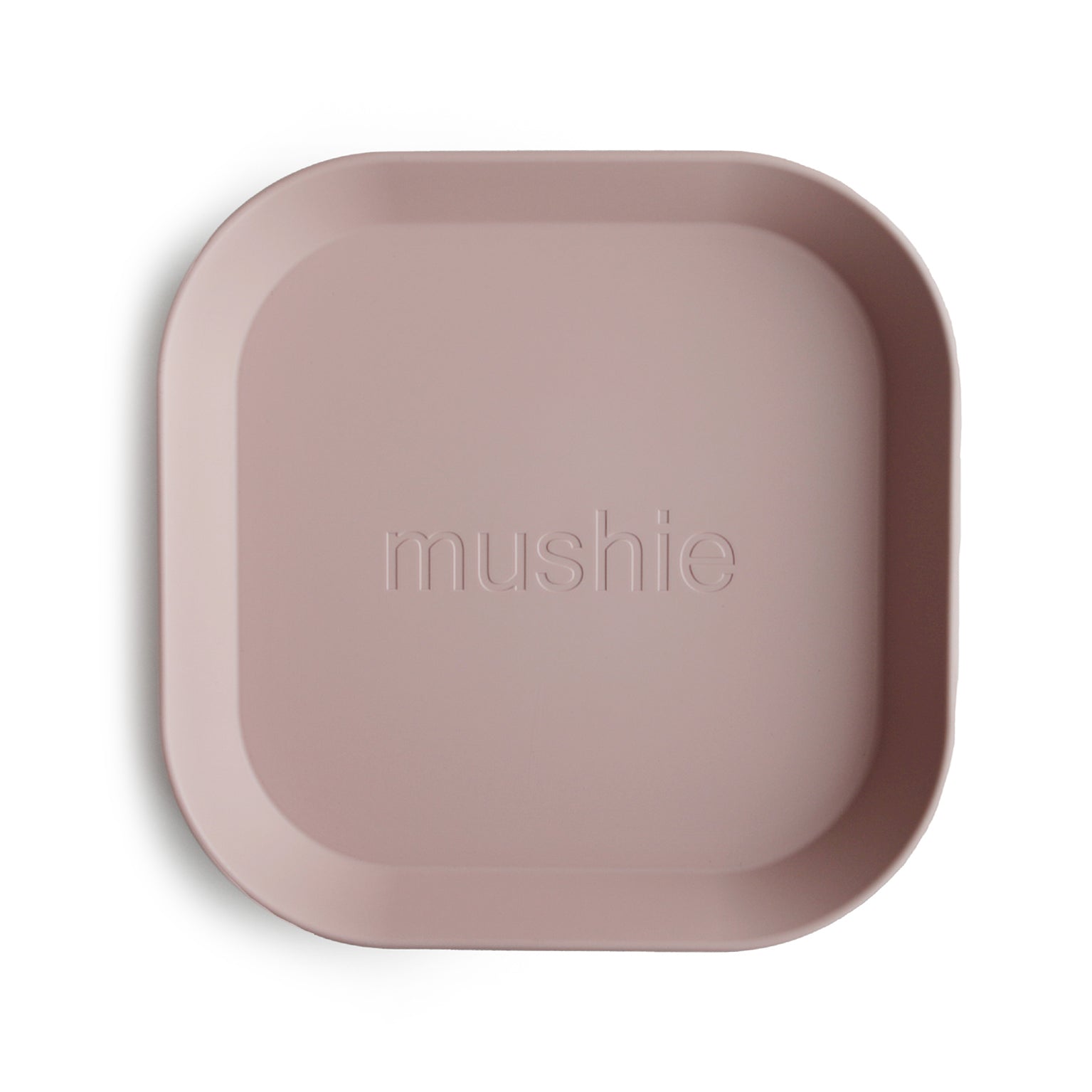 Square Dinnerware Plates, Set of 2 (Blush)