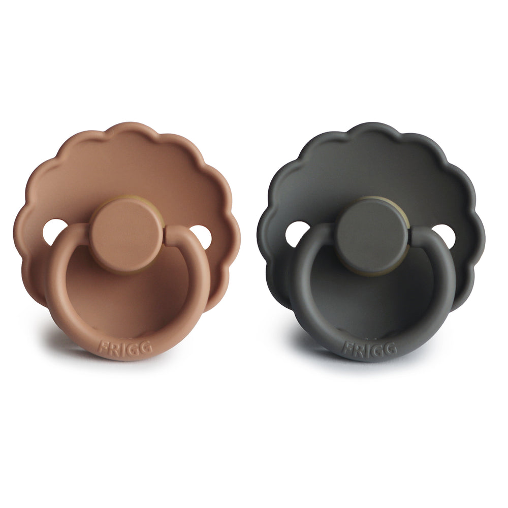 FRIGG Daisy Natural Rubber Baby Pacifier | 2-Pack