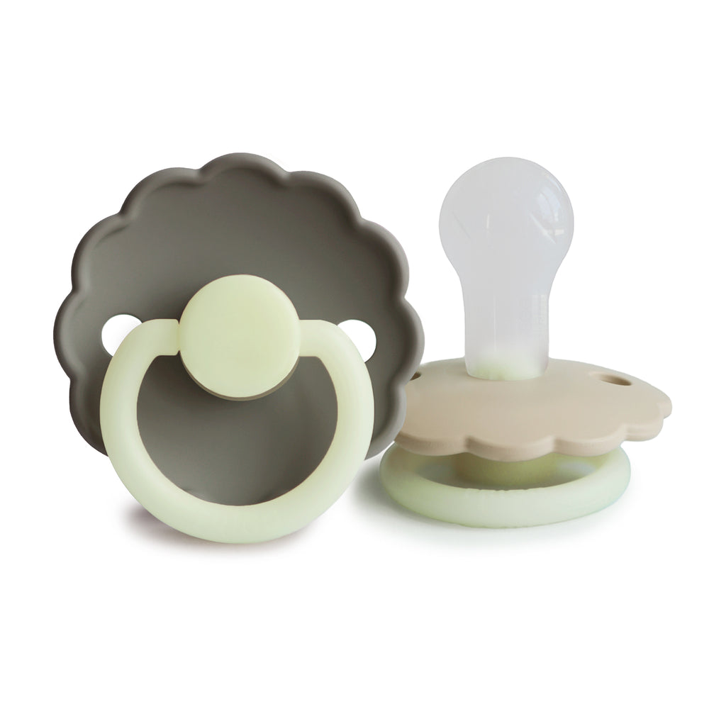 FRIGG Daisy Night Silicone Pacifier 2-Pack
