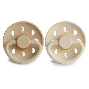 FRIGG Moon Natural Rubber Pacifier 2-Pack