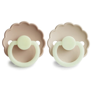 FRIGG Daisy Night Silicone Pacifier | 2-Pack