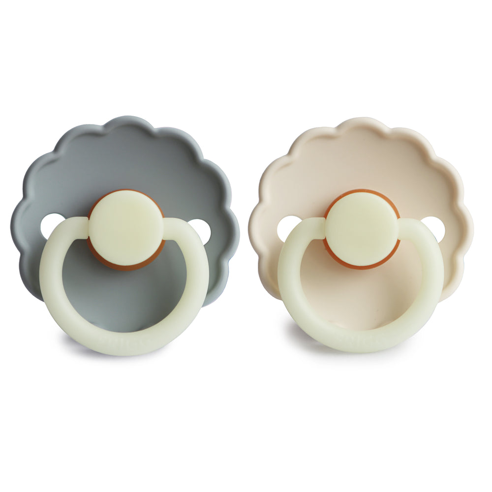 FRIGG Daisy Night Natural Rubber Pacifier 2-Pack
